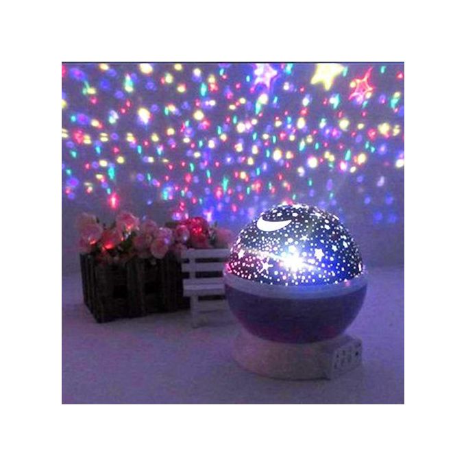 LED Tournant Projecteur Étoilé Enfants Bébé Sommeil Romantique USB Projecteur Lampe Multicolores