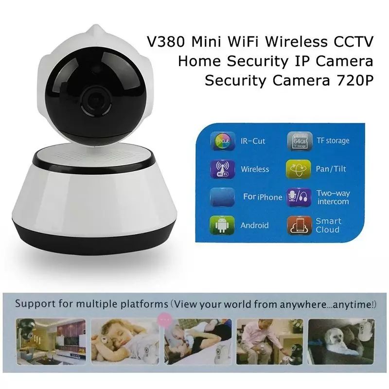 720 P WIFI IP CAMÉRA DE SURVEILLANCE SANS FIL