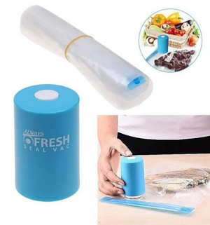 APPAREIL DE MISE SOUS VIDE POUR CONSERVER VOS ALIMENTS ALWAYS FRESH (FOURNI AVEC 6 SACS RÉUTILISABLES