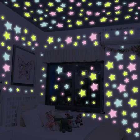 Etoiles Lumineuses Glow in the dark  Pack 100 pcs